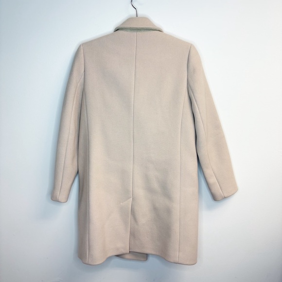Sezane Johnson Wool Double Breasted Coat Sand Size 40 - Picture 5 of 10